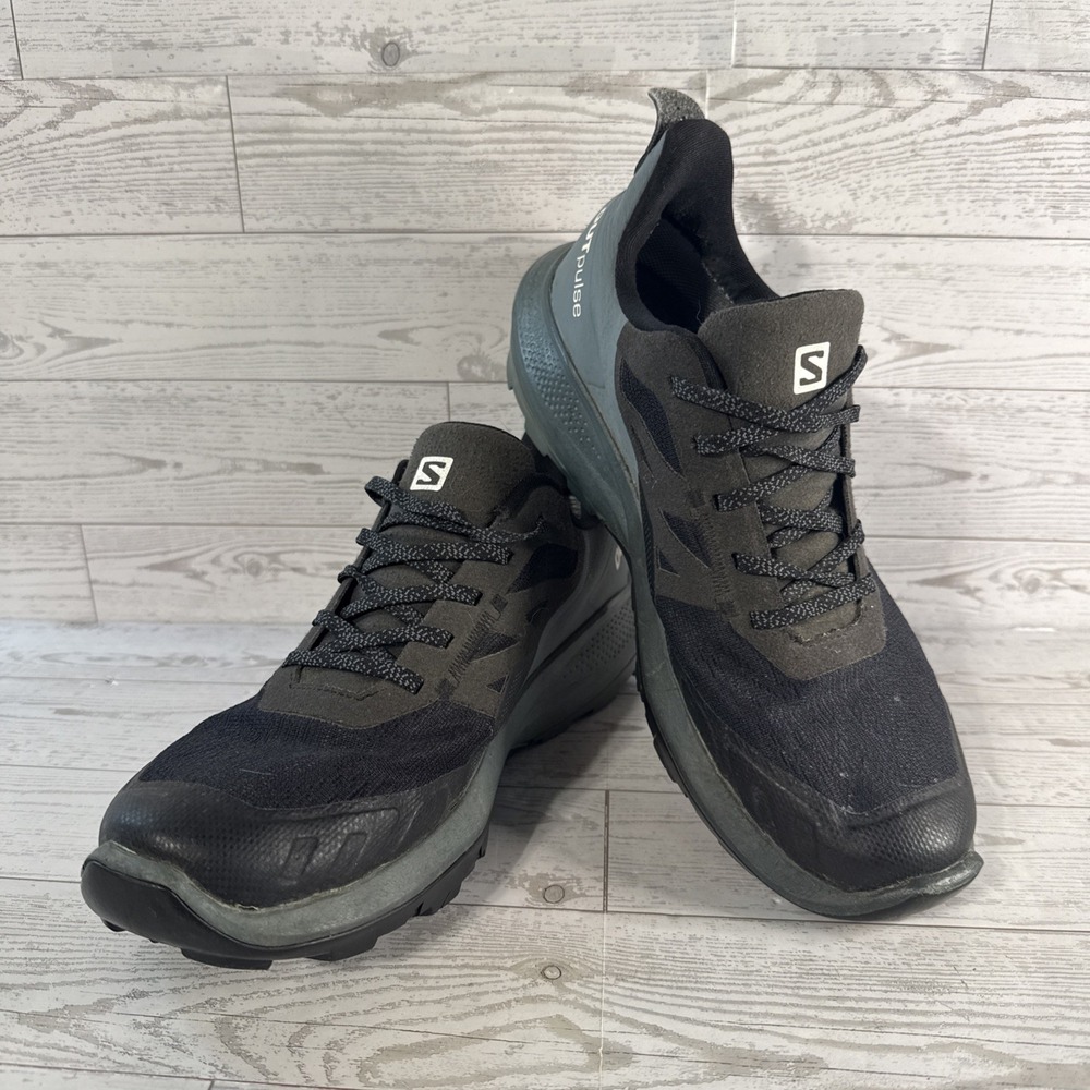 Salomon OUTPULSE GTX Gore-Tex Hiking Shoes Women 8 Black Gray 415883 Gorpcore
